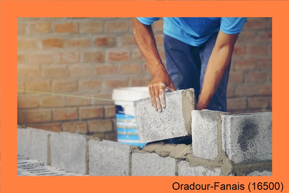 rénovation maçonnerie Oradour-Fanais-16500